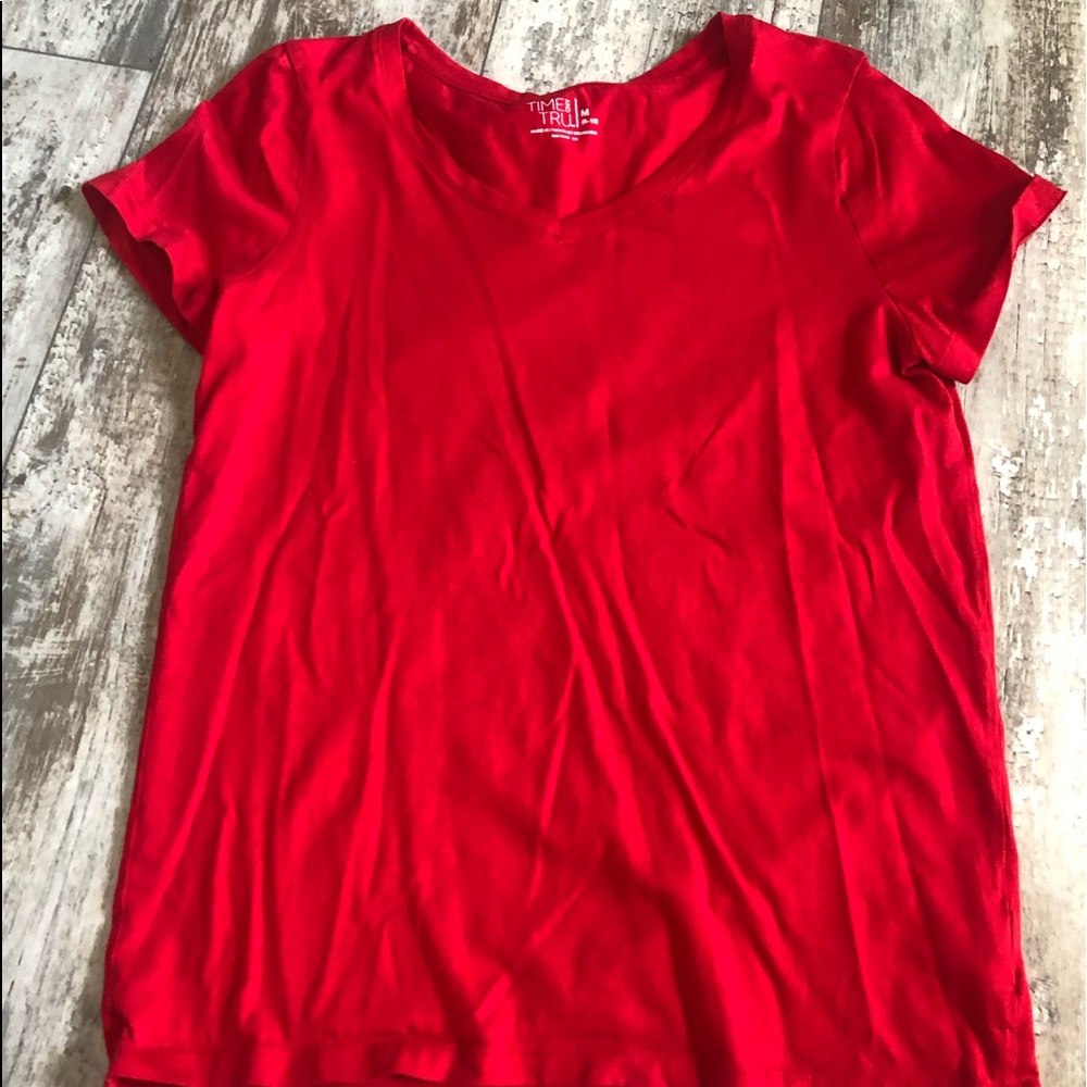Red V neck